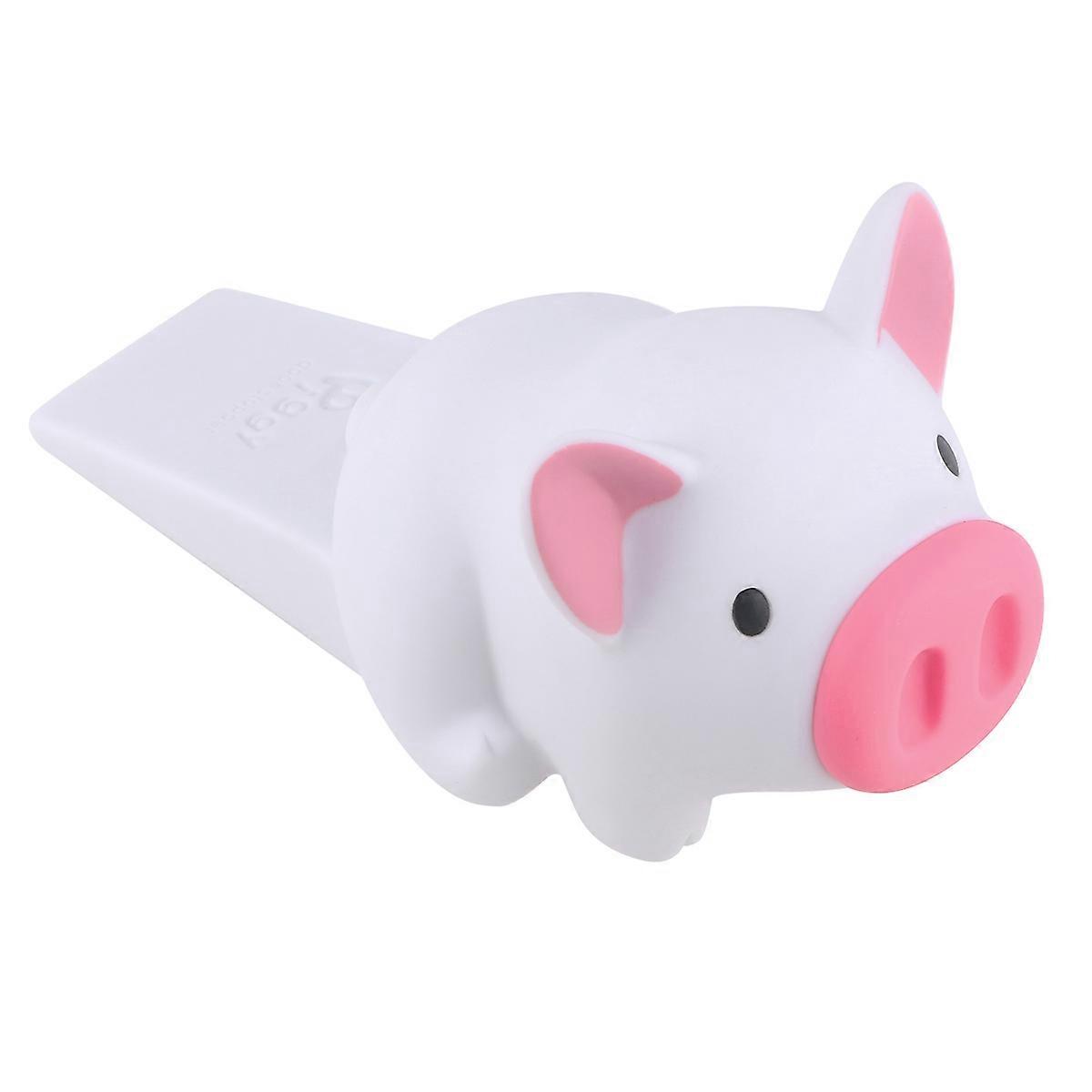 Cartoon Pig Door Stopper PVC Anti Pinch Bumper Safety Design to Prevent Door Slamming for Home Use