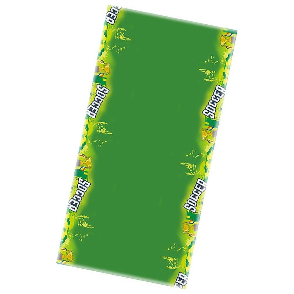 Soccer Themed Tablecloth Washable Rectangular Decorative Waterproof 220x130CM Multi 1Pcs