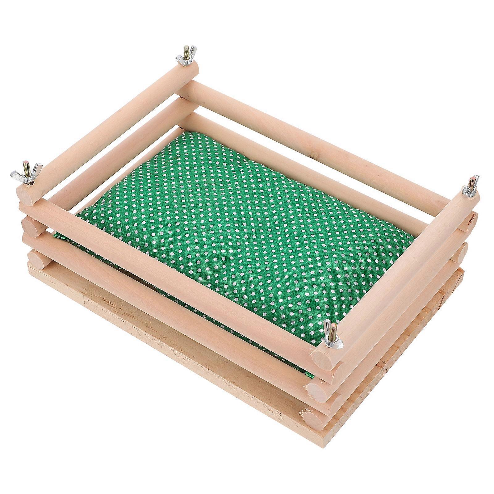 1 Set Hamster Hammock Small Animal Nest Habitat Wooden Hamster Hut Hamster Cage