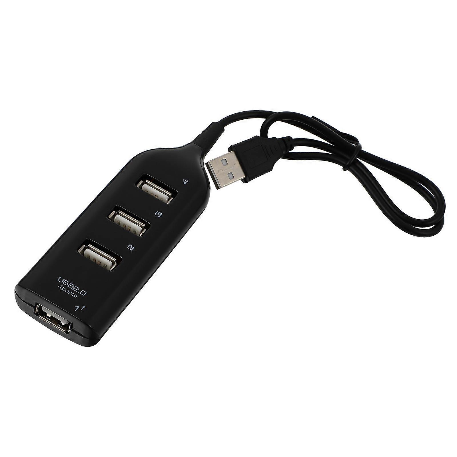 1Pc 4 Port USB 2.0 Hub Portable Data Splitter