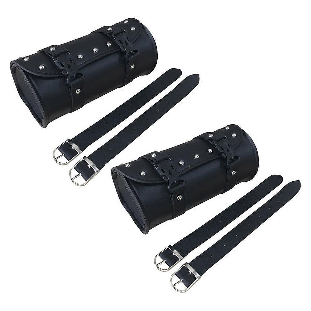 Waterproof Motorcycle Saddlebag Round Storage Bag For Riding 21x10x10cm