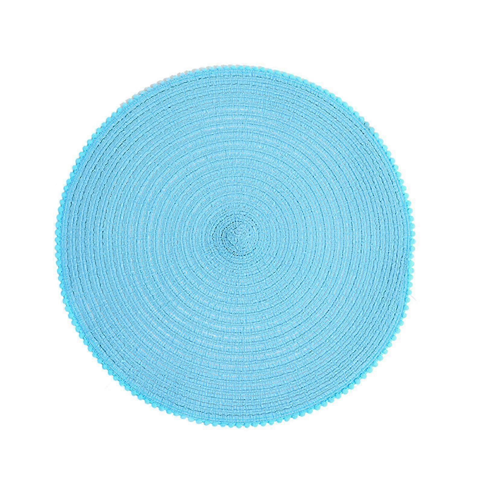 Washable Reusable Weave Table Placemat for Party Countertop Wedding - Blue