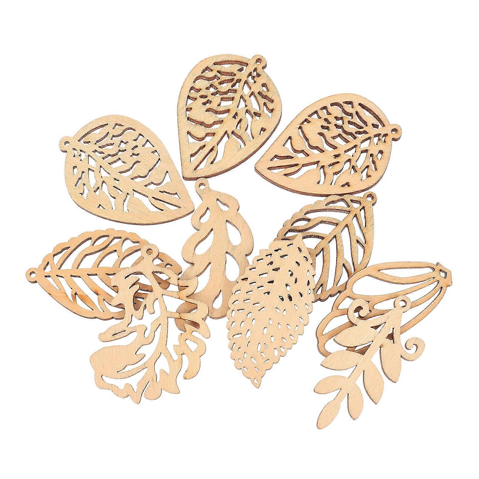 زينة لصياغة رقائق الخشب الكتابة على الجدران DIY كاكي اللون 0.5 سم سميكة 10 قطع