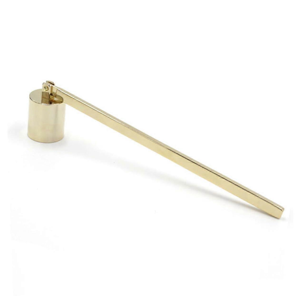 Candle Accessories Tool Set - Golden Candle Snuffer, Wick Cutter, and Wick Spoon, Durable and Elegant Design