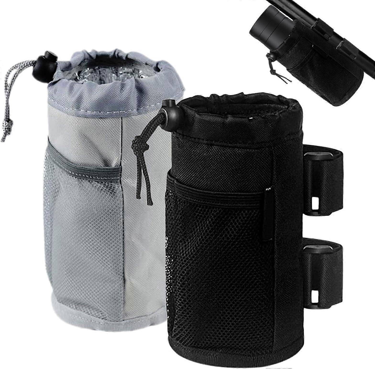2pcs bicycle water bottle holder, waterproof material, elastic cord