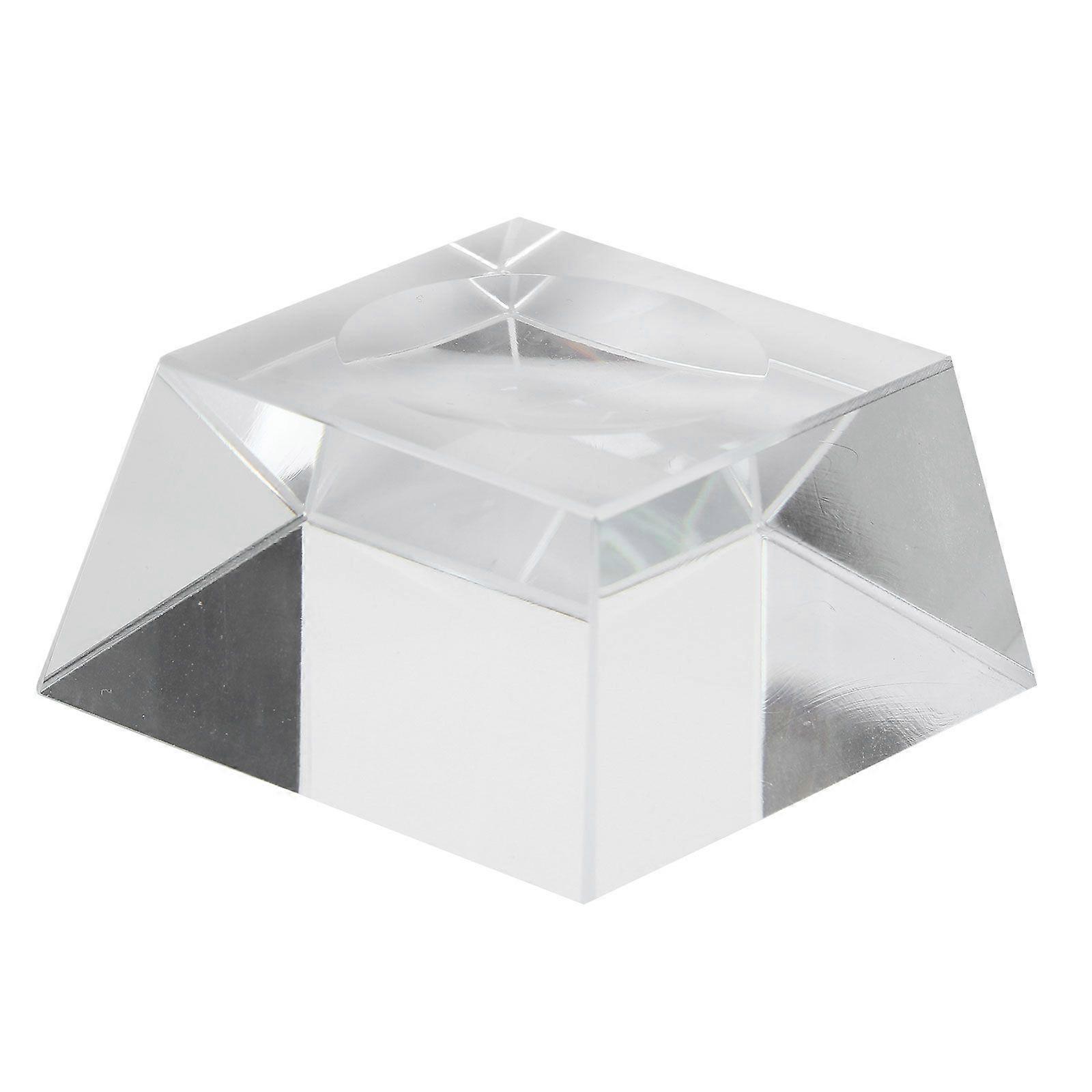 Crystal Ball Stand Clear Educational Ball Model Holder Glass Ball Base Stand with Camber Concave for Display