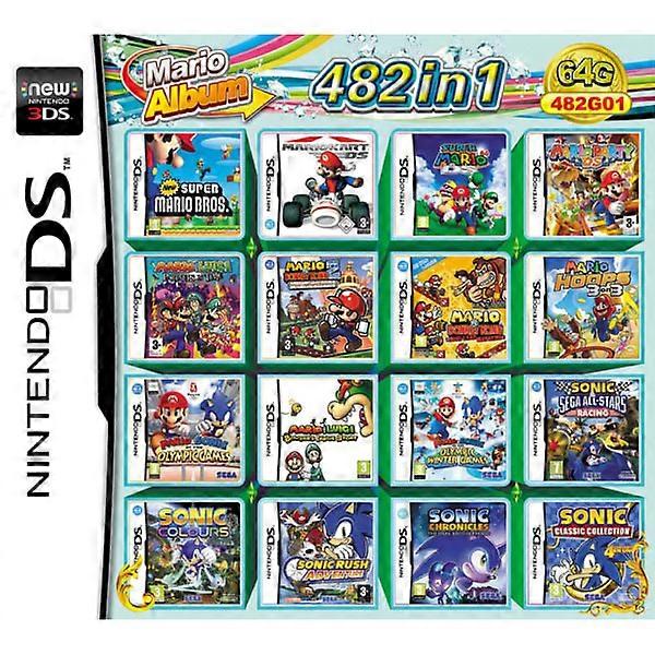 High Quality New Style 3DS NDS Game Card Combined Card 520 in 1 NDS Combined Card NDS Cassette 208/482 I 1