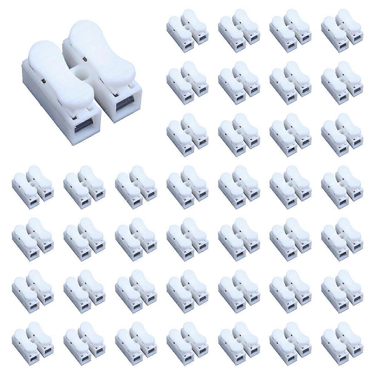 50PCS Spring Wire Connector Cable Clamp Terminal Block Connector