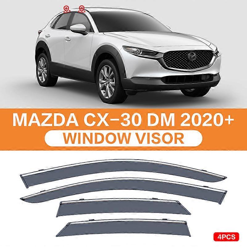 Applicable For MAZDA CX-30 DM 2020+ Car Window Visor Awning Shelters Windshield Side Window Rain Sun Shade Auto Accessories Car Styling