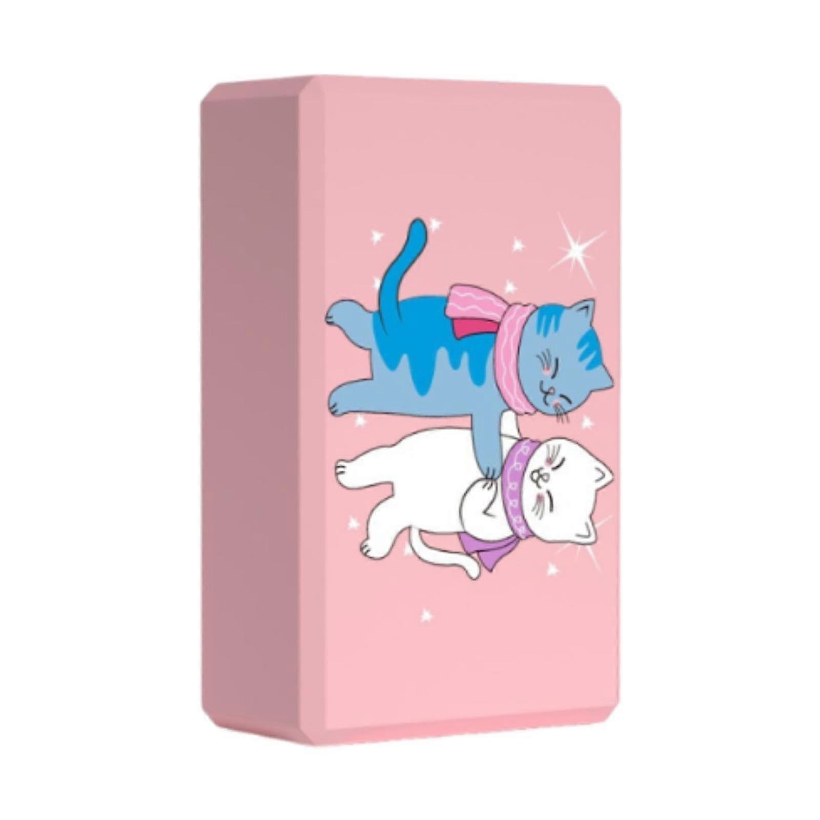 Fitness and Balance Accessory Blocks, Exercise Bricks for Indoor Activities Dancing Cat
