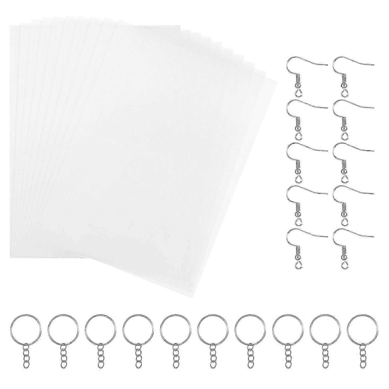 Kids Jewelry Set Heat Shrink Sheets Shrinky Art Paper Kit Clear Shrink Sheets Random Things