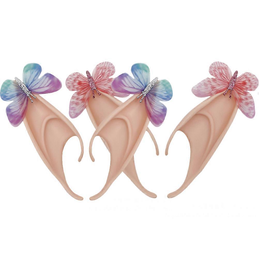 Elf Ears Fairy Style Halloween Costume Accessory Latex Material 2Pairs