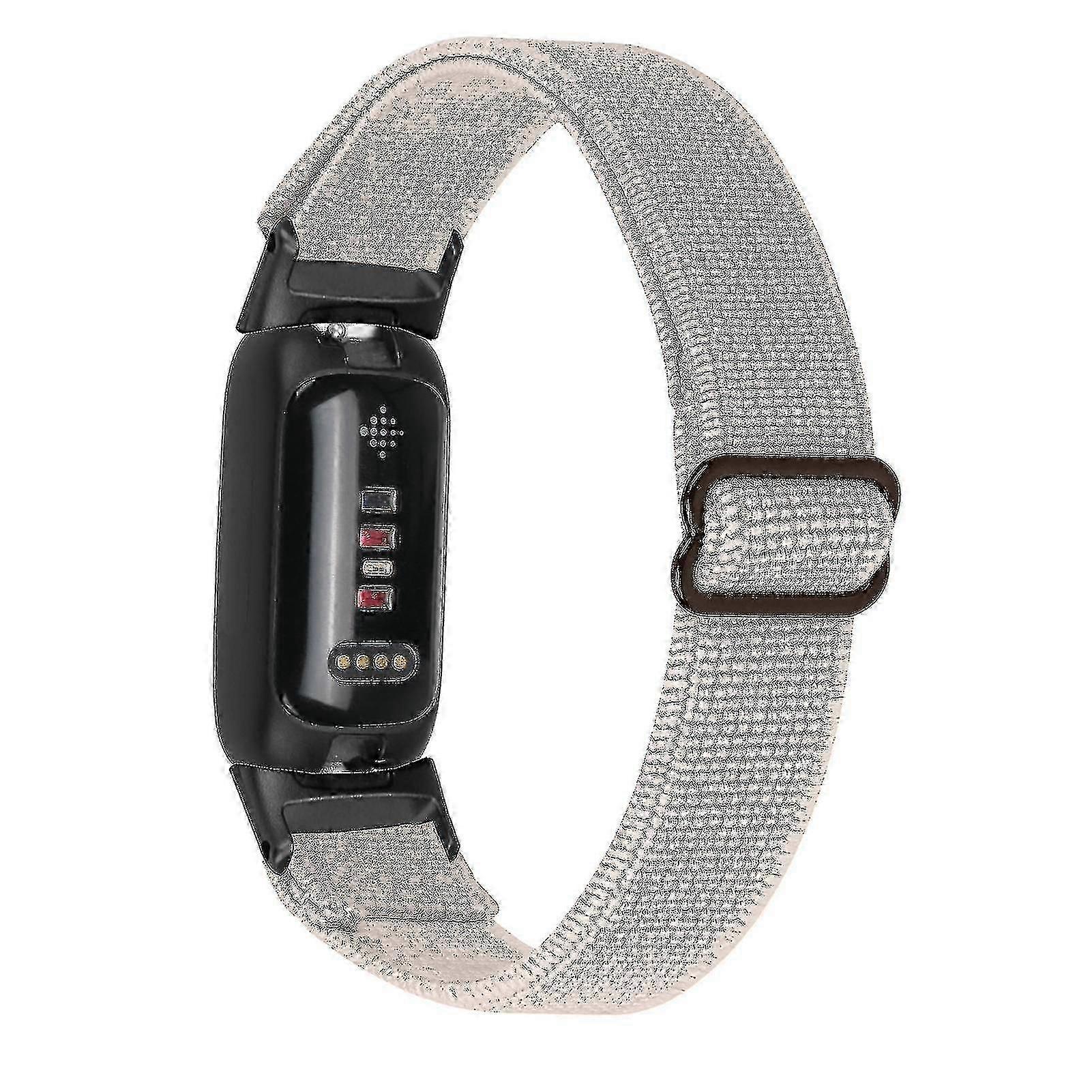 Elastic Nylon Braided Replacement Strap for Fitness Tracker with Black Connector - Dark Green