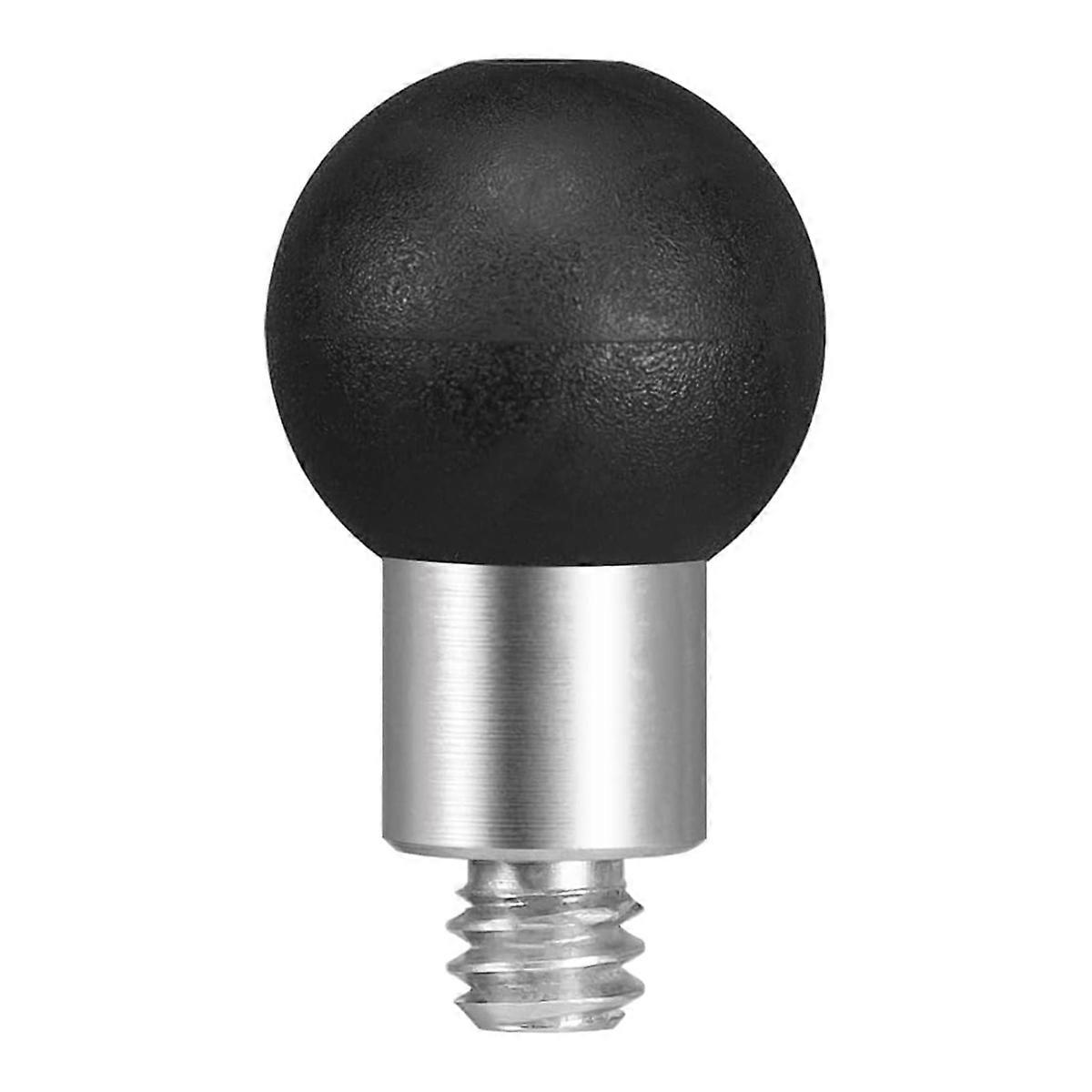 מתאם ראש כדור אלומיניום 17 מ"מ עם חוט 1/4 אינץ ', זרוע שקע 17 מ"מ, כדור TPU לאופנוע אופניים