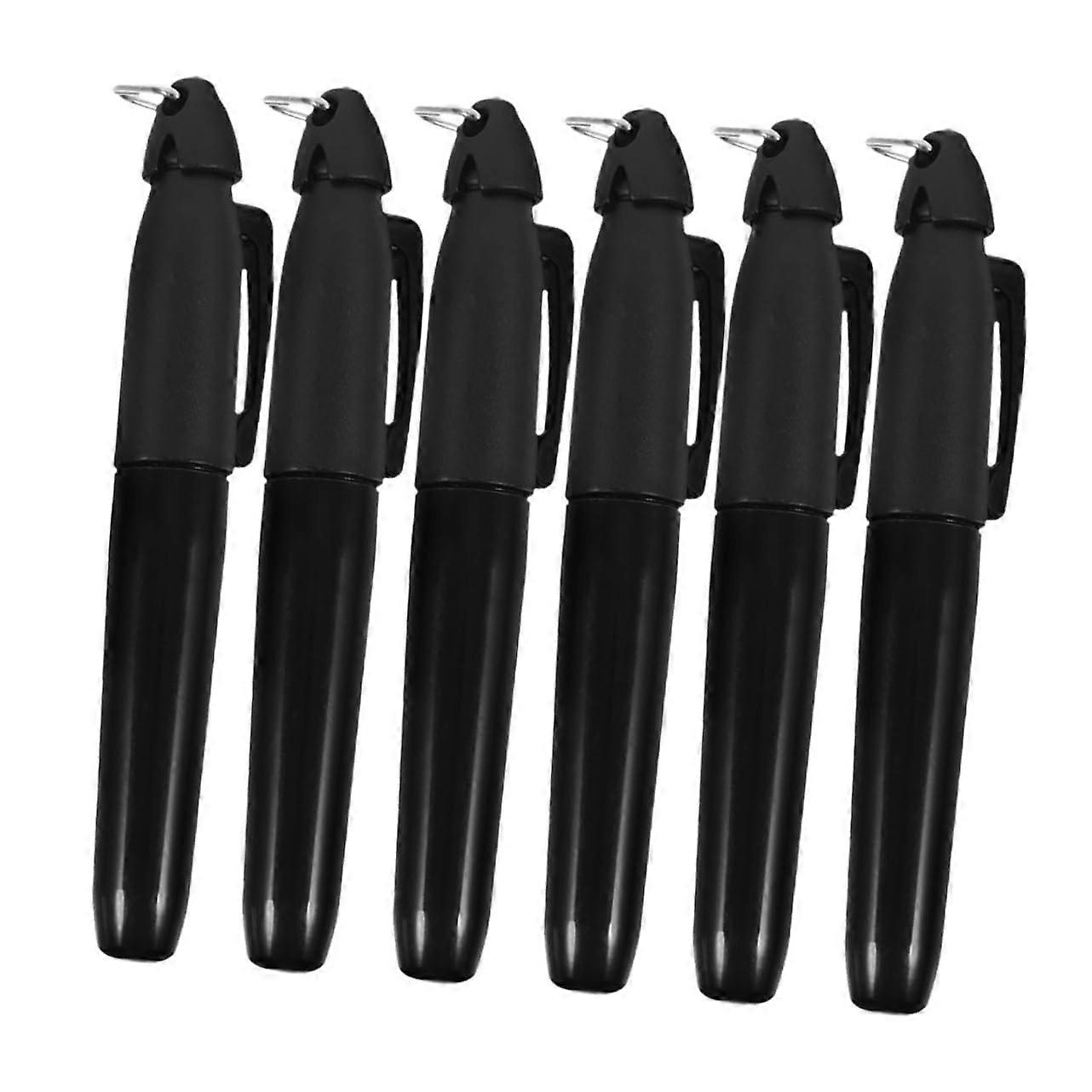 Golf Marker Pens 6-Piece Line Marking Pen With Triangle Hook For Golf Alignment And Accessories