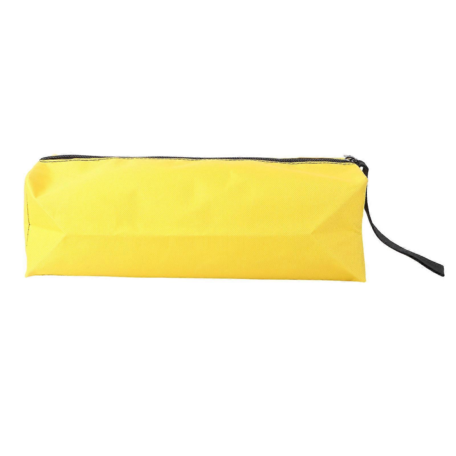 Tool Storage Bag Durable Waterproof Pouch Portable Sundries Container 30x10cm Yellow 1Pack