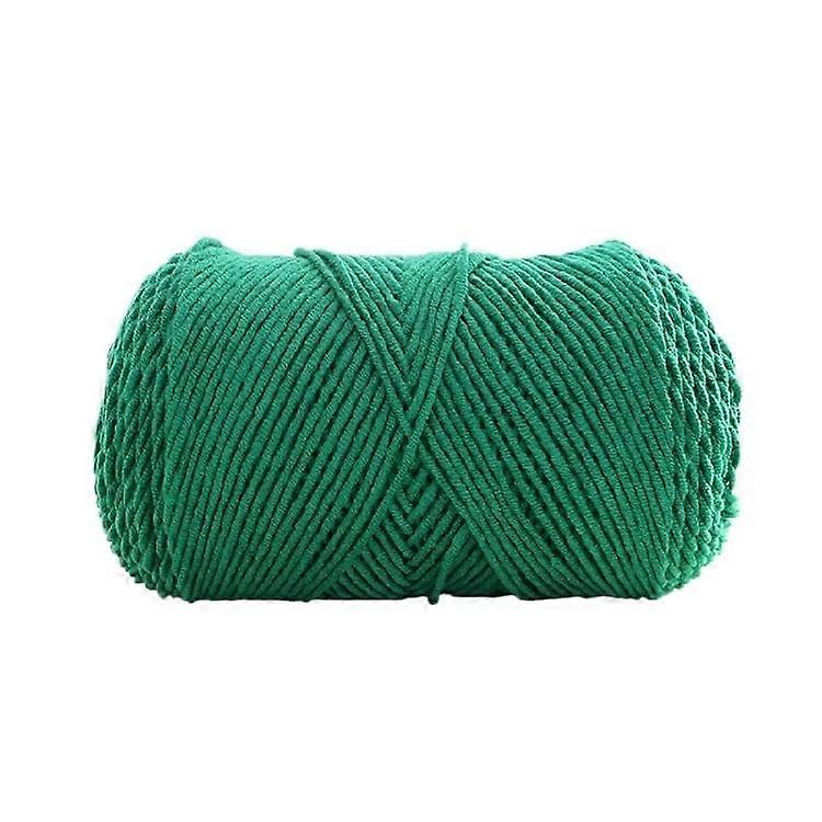 Rainbow Cotton Yarn 100g, 5 Strands, Solid Color Handmade Milk Cotton for DIY Knitting, Scarf, Pillow, Blanket (Color: 012)