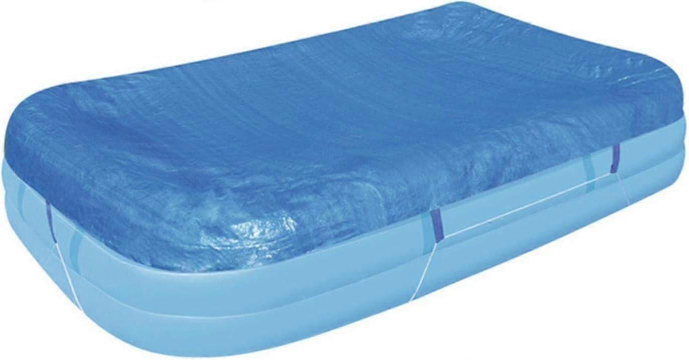 Swimming Pool Cover 305x183cm Rectangular Inflatable Swimming Pool Cover - Protective Cover For Rectangular Above Ground Pool - Protection Against Dus
