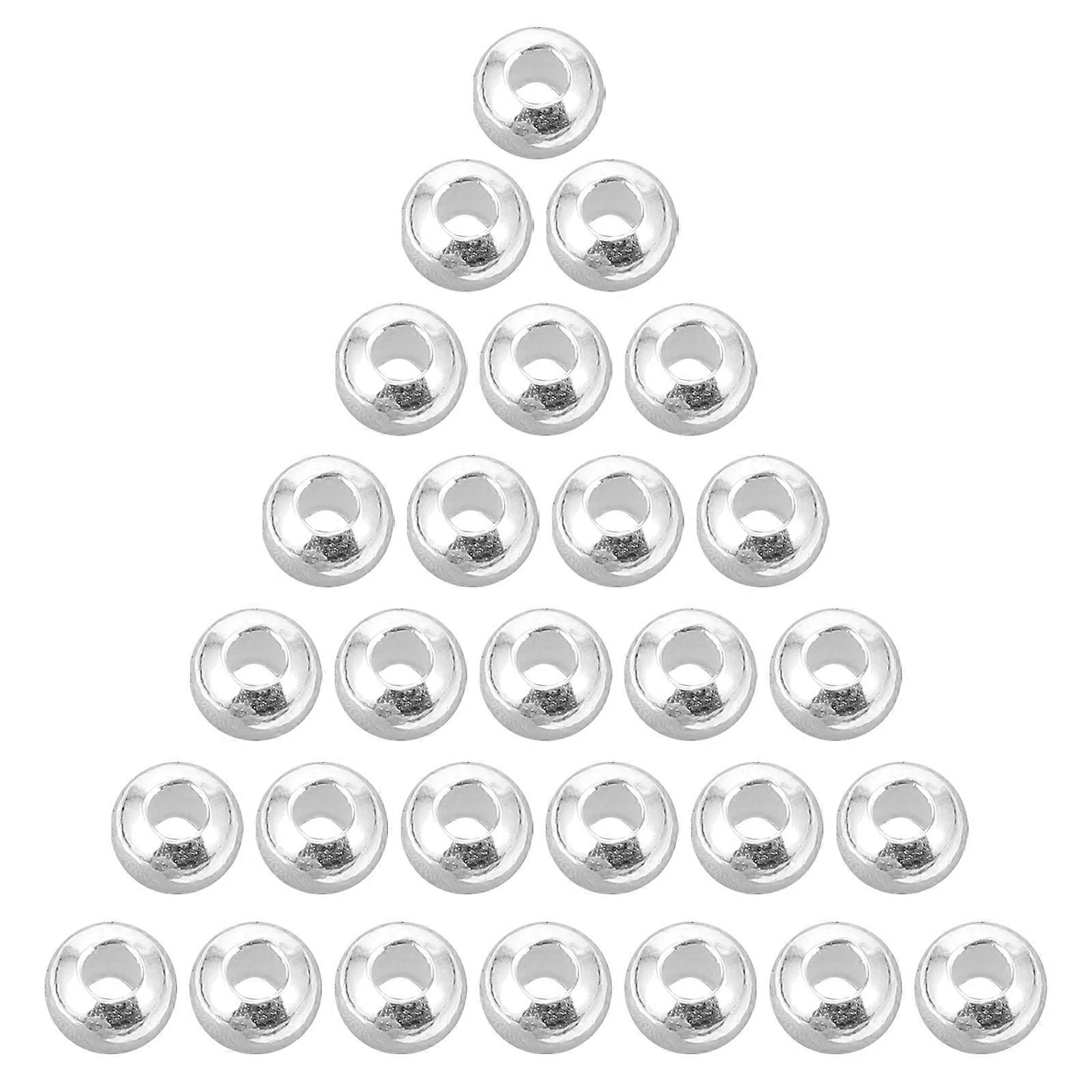 Jewelry Makers Design Silver Spacer Beads Diy Projects 40Pcs
