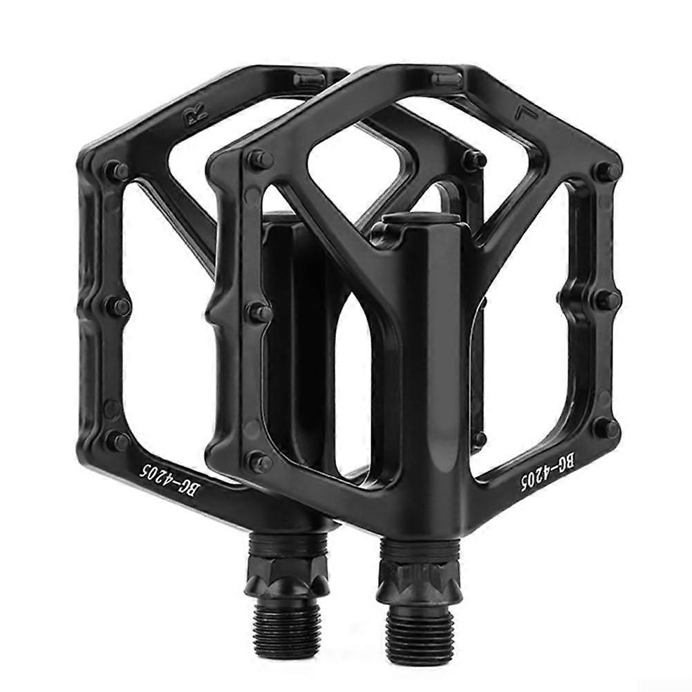 Aluminum Alloy Pedal 120mm x 97mm for All Riders, Weighs 300g, Black Bicycle Pedal, Lightweight and Durable