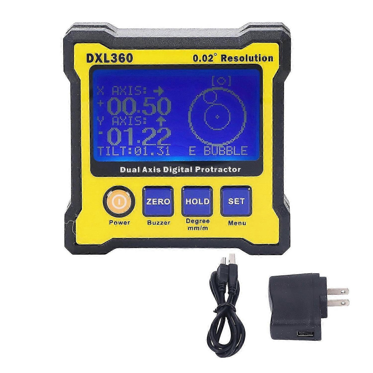 High Accuracy Digital Level Protractor Inclinometer Level Angle Meter Angle Finder 100240V