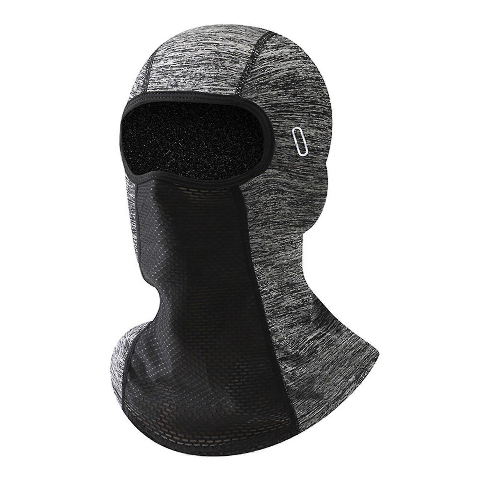 Ice Silk Sunscreens Respirator Outdoor Sports Face Masked Reusable Respirator for Men and Women  Light Grey