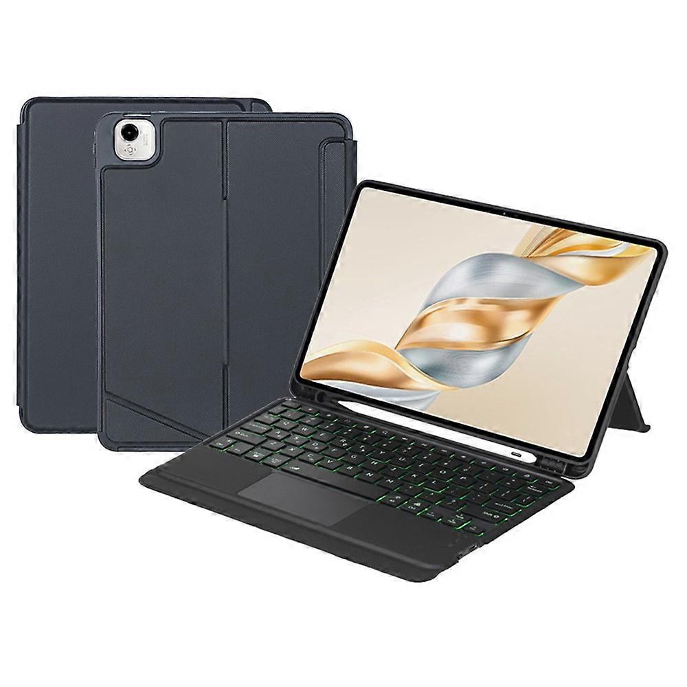 TH28-AS Compatible For Honor Pad X9 Pro / Pad X9a Backlit Touchpad Bluetooth-Compatible Keyboard Leather Case