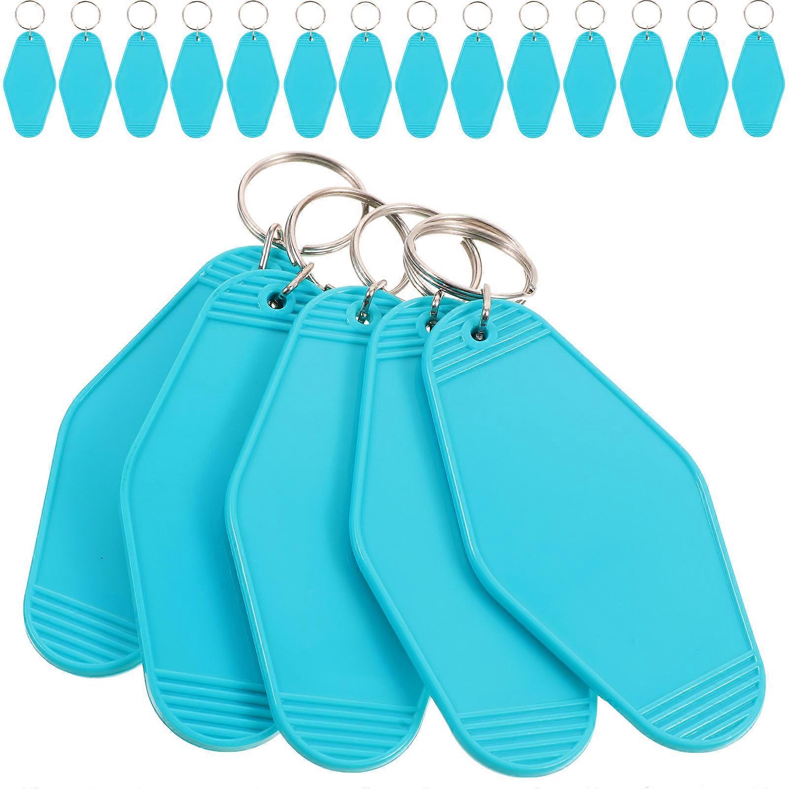 Keyring Label Tags Key Chain Id Tags Hotel Office Alloy 3.54X1.77X0.20In 20Pcs