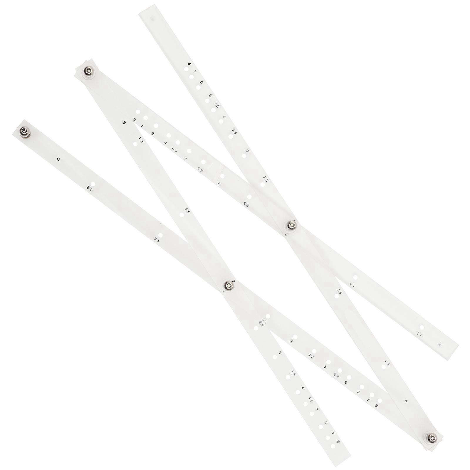 Student Supply Versatile Multi-Functional Drawing Ruler Tool For Designers Artists Plastic 50.00X1.00X0.20cm 1Pack