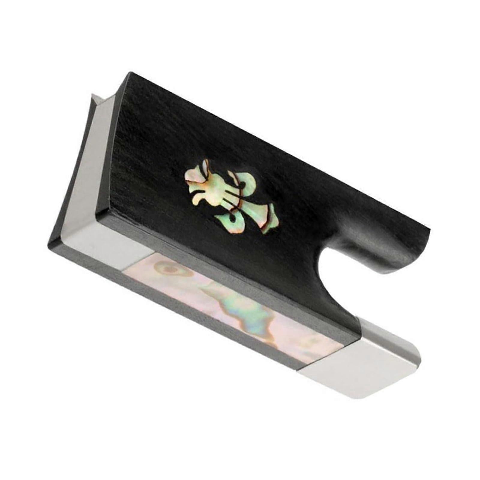 Ebony Violin Bow Frog 4/4 Size Inlay Design Selected Materials Fiddle Bow Part