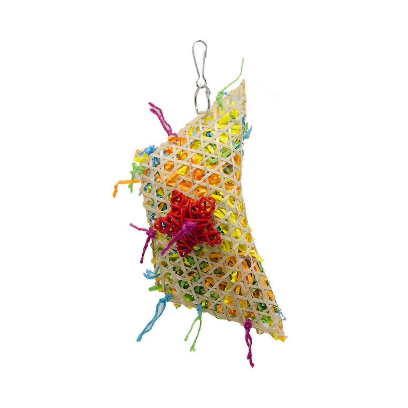 Parrot Biting Toy Paper Strips Bird Chew Toy Made for Birds Entertaining and Safe