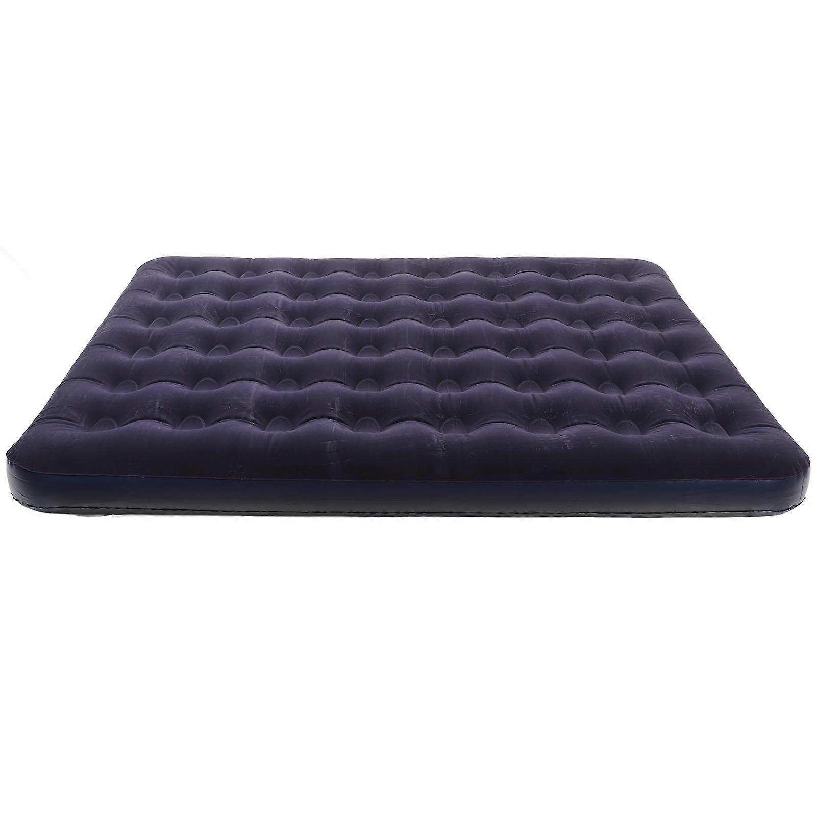 Camping Sleeping Pads Flocked Two Person Widen Mattress Inflatable Sleeping Pad Camping Mattress Pad for Car Dorm Travel YMHC