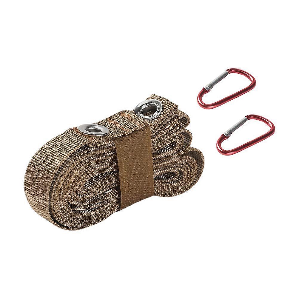 Convenient Camping Hanger Lanyard For Camping Gear Khaki 315x2cm Portable Tent Hanging Strap Nylon 1 Set