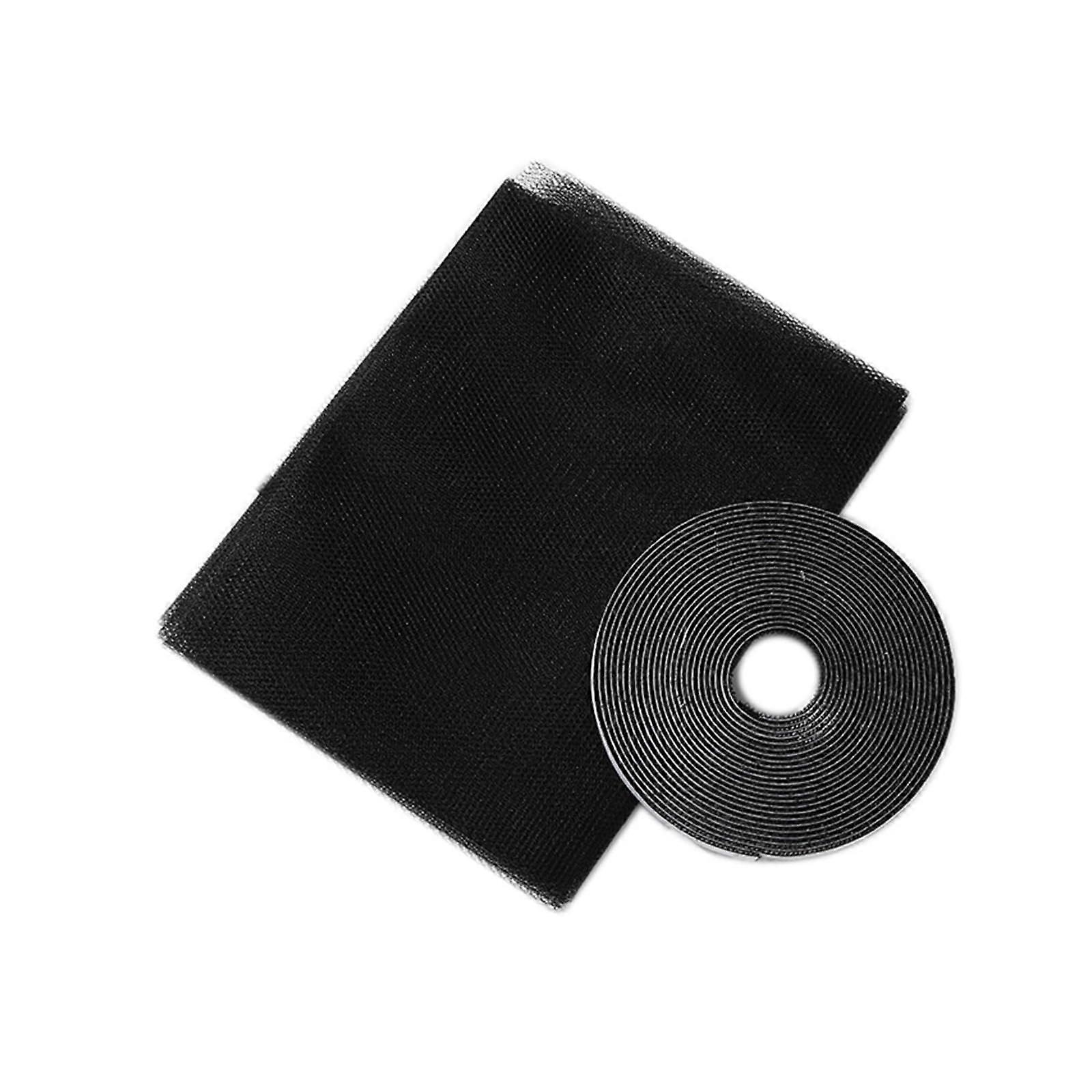 1pc Indoor Insect Fly Mosquito Window Screen Mesh Bug Anti Fly Mosquito Net Curtain for Kitchen Window House Protection (Black, 1.5x2m) 1.5x2m Black