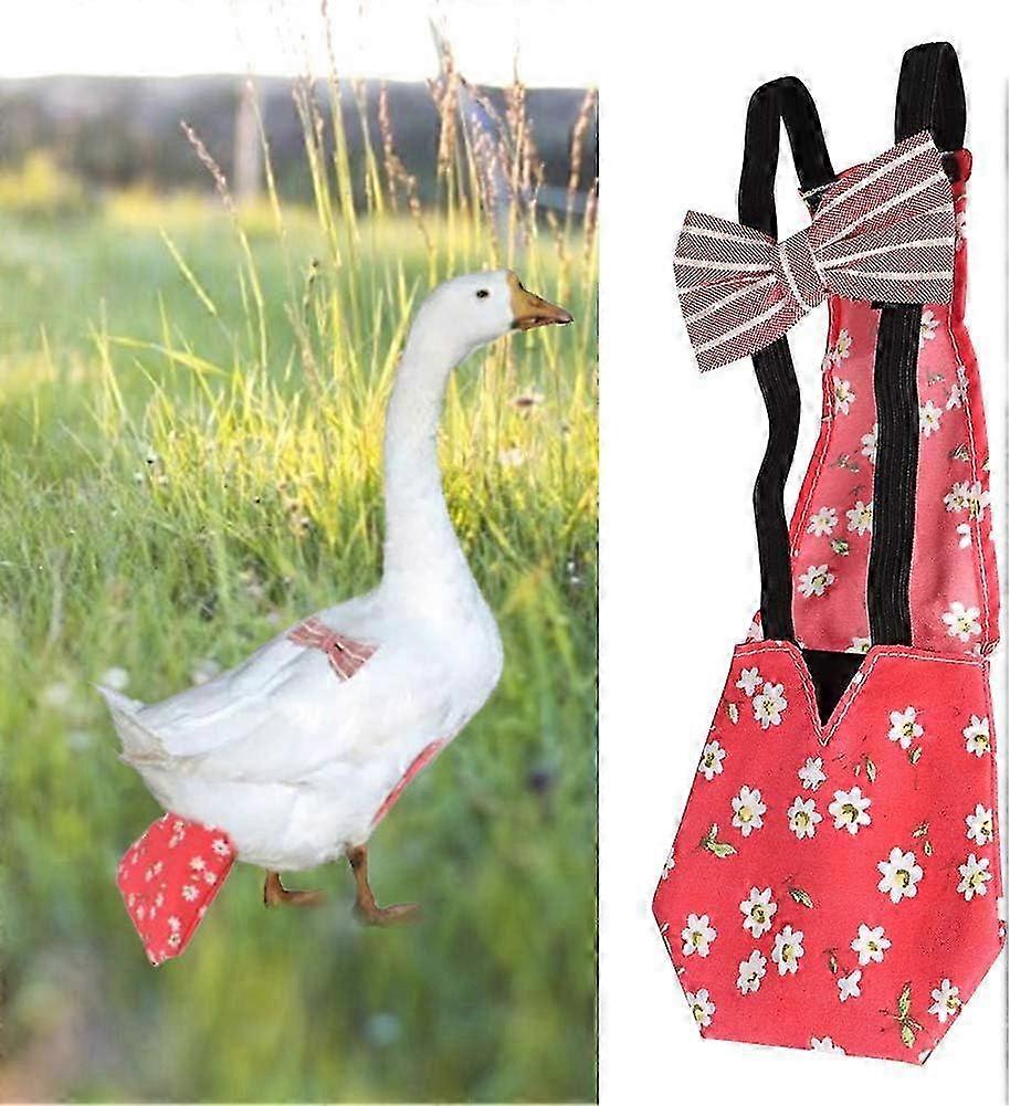 Adjustable & Reusable Cloth Pet Diaper for Poultry - Comfortable Diaper for Chickens, Ducks, and Geese