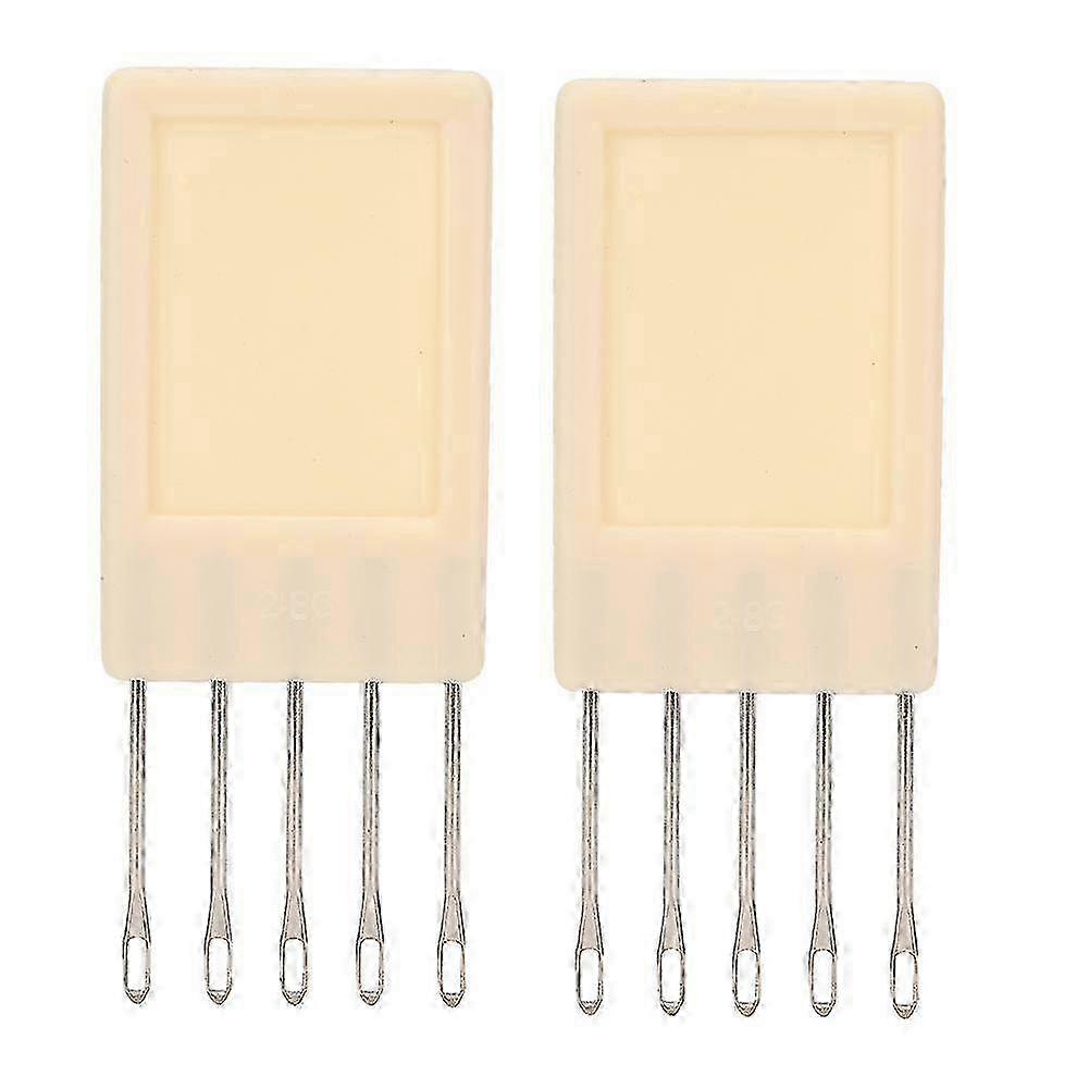 2 Pcs Knitting Machine Transfer Comb with 5 Needles - Compatible with Brother KH260, KH230, KH270, SK151 & SK155