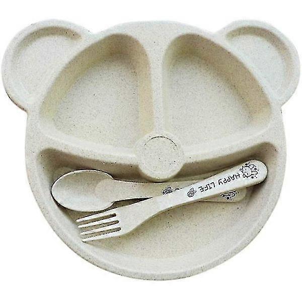 3-Piece Children's Tableware, Children's Tableware with Divided Plate