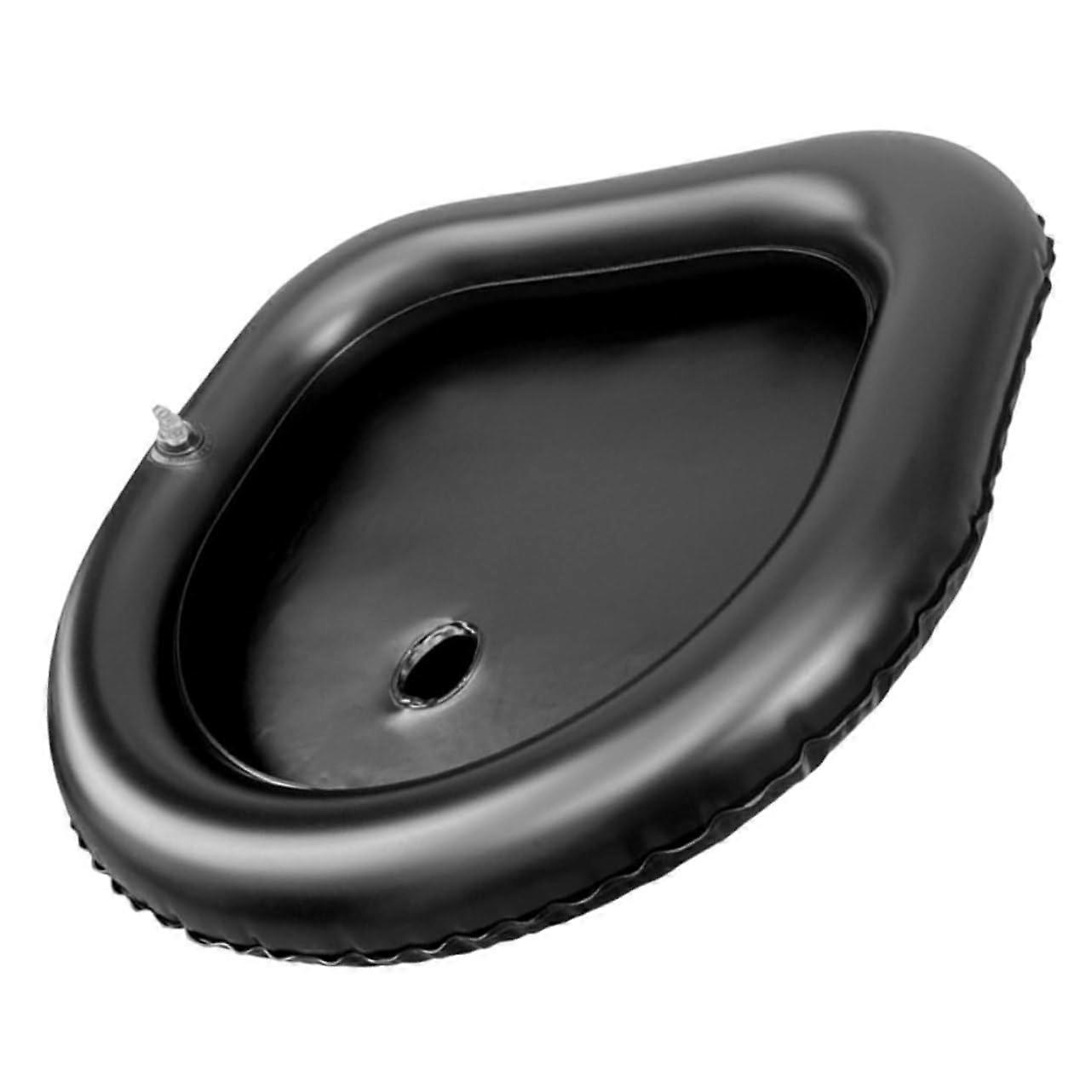 Inflatable Shampoo Sink for Bedridden Adults - Portable Hair Wash Basin with Headrest for Seniors and Patients