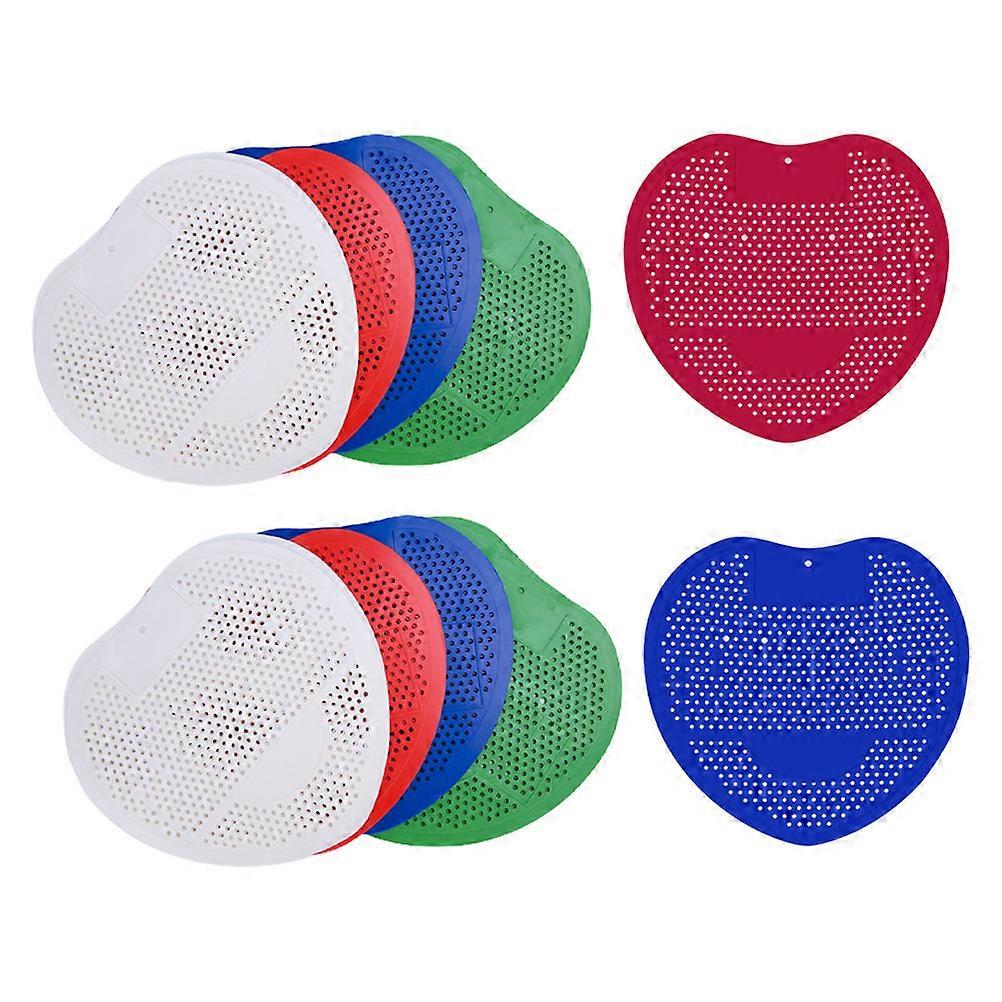 Urinal Screens with Fresh Scent for Bathroom Deodorization 10 Pieces Plastic Assorted Color