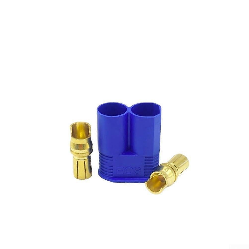 Rechargeable RC Battery Connectors, 5 Sets of EC8 Plug and Socket Adapters for RC Vehicles and Equipment