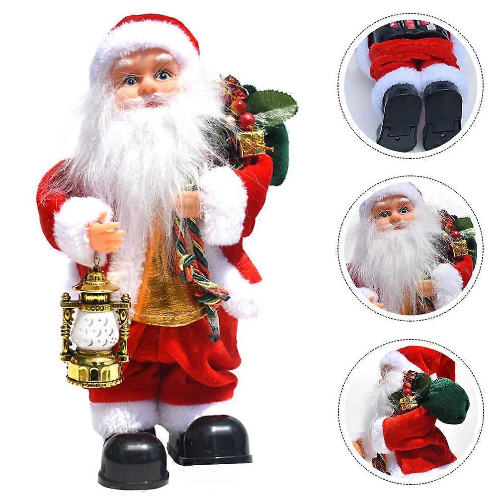 Santas Button Claus Ornaments Adorable Old Man Doll For Home Decoration Comfortable Safe 1Pack