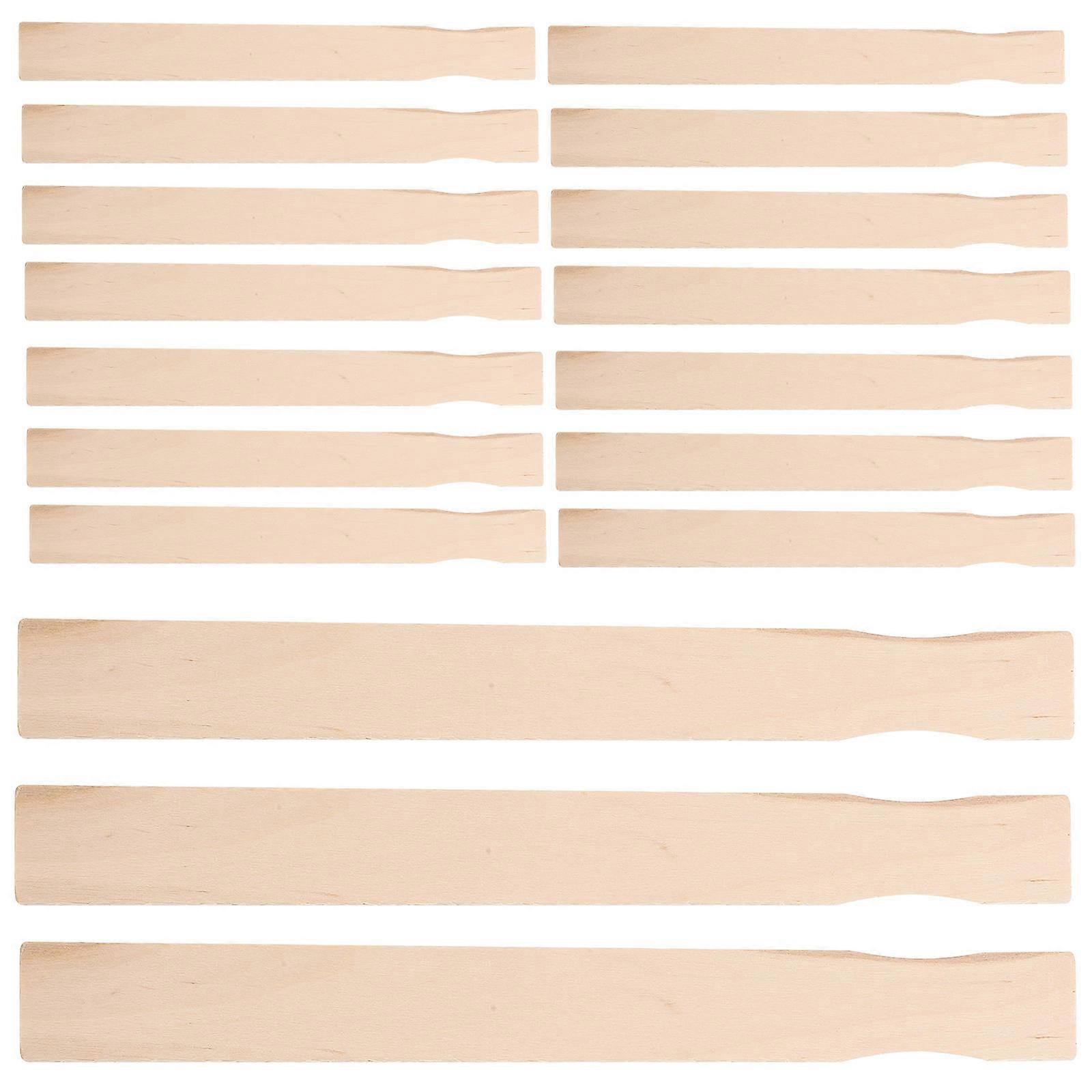 Durable Wood Paint Stirring Stick for Home Use Beige Color 30pcs Manual Mixing Tool