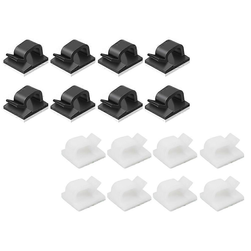 60pcs Self Adhesive Cable Clips for Wire Management – Compact Cord Organizers for Home Use – Easy to Install