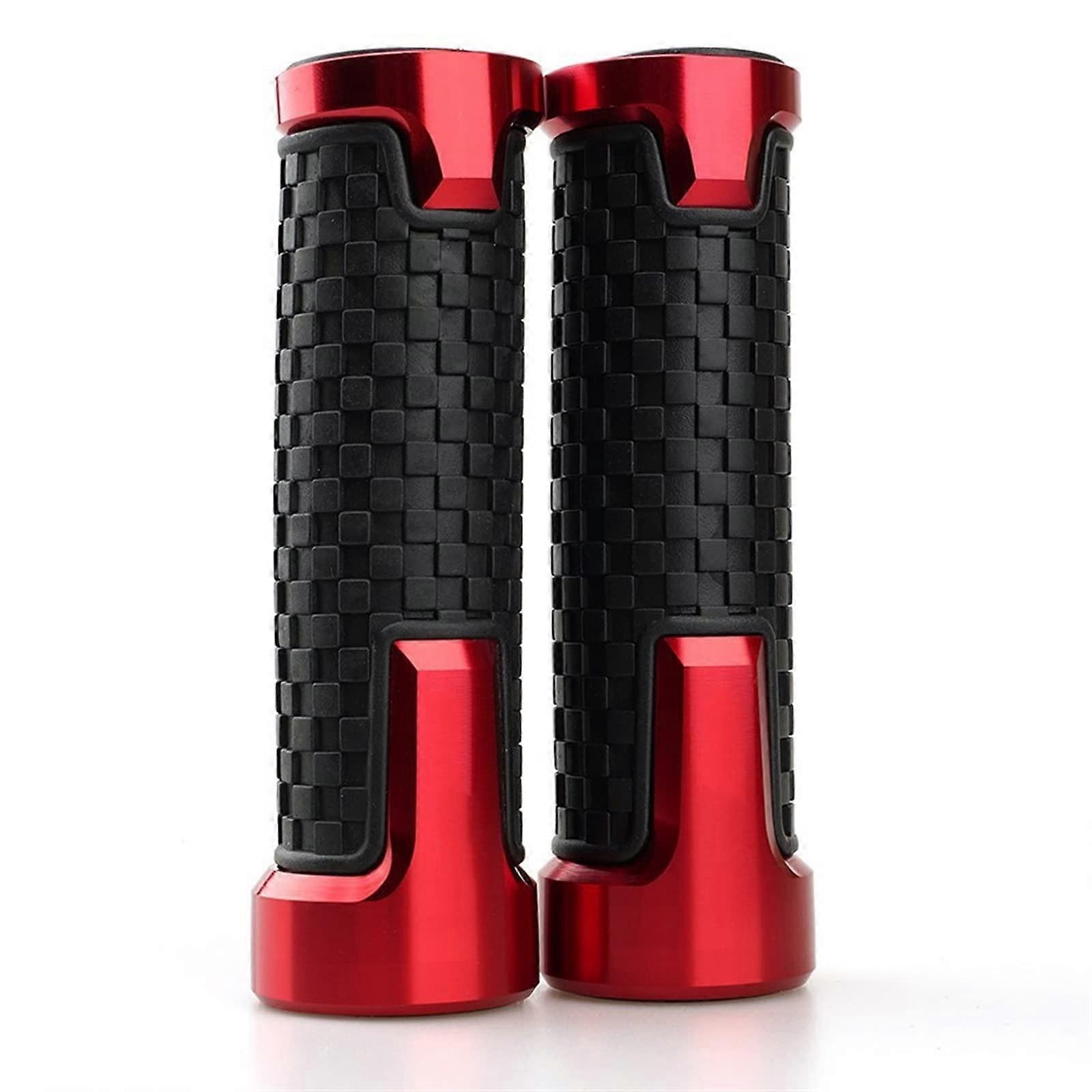 Motorcycle Handle Grips For MV Agusta F4 RR/F4 RC F4 1000 F3 675 F3 800/AGO/RC/AMG CNC 22MM Handlebar Grips (Red)