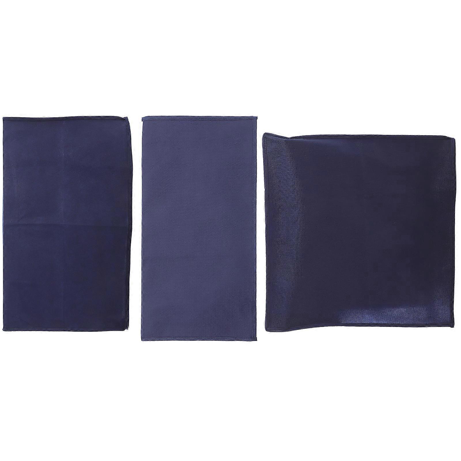 Dustproof Computer Cover Set For Home Use Blue Cloth Easy Installation 1Set