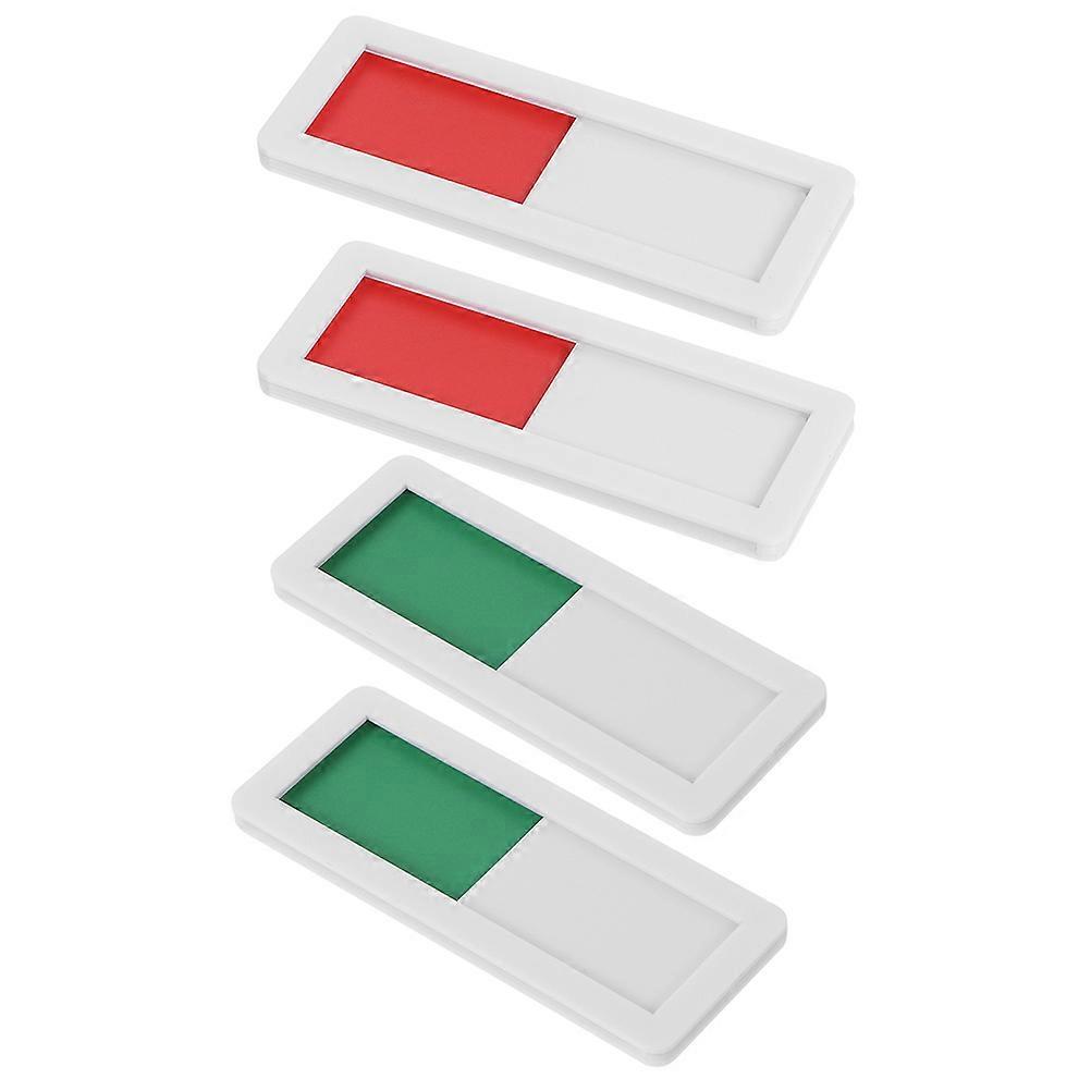 4 قطع شاغرة شاغرة الباب المنزلق علامة للمكتب والفنادق وغرف المؤتمرات سهلة لاصق التثبيت مؤشر الخصوصية