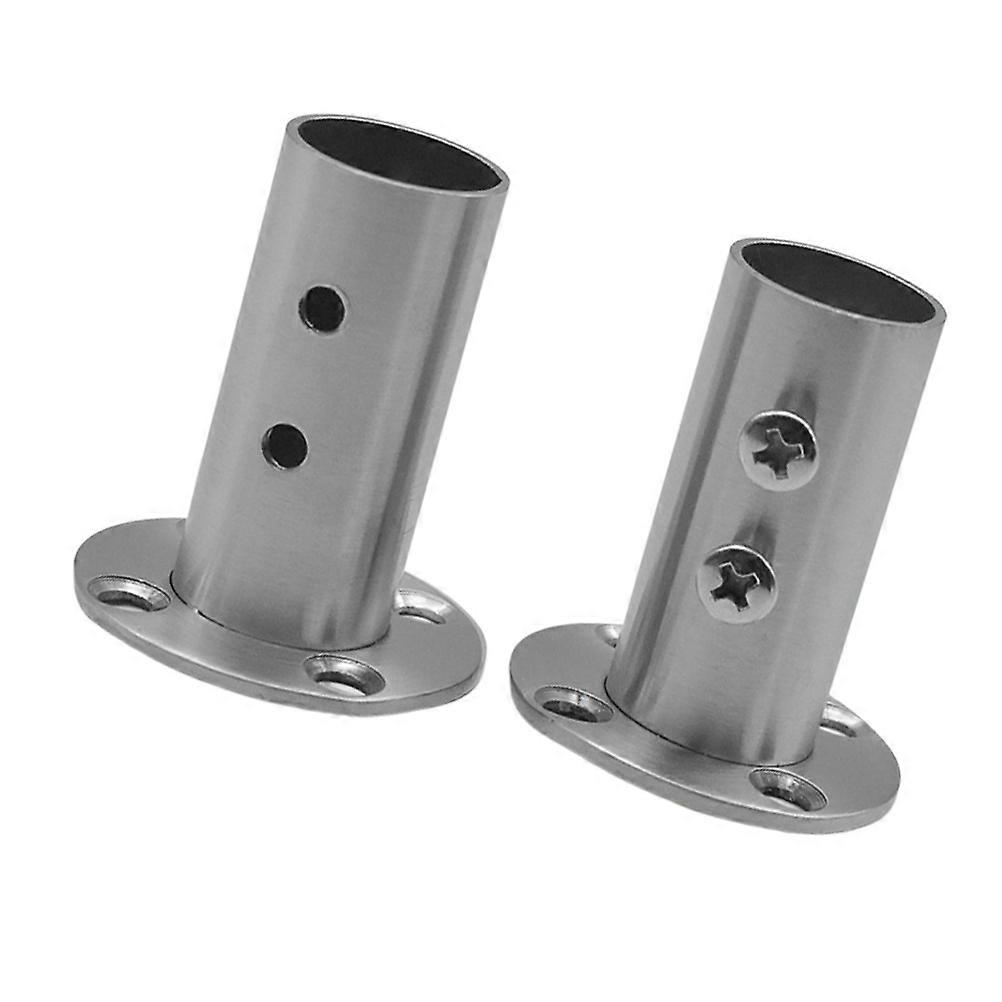 Stainless Steel Closet Hangers Rack for Install Closet with 2 Holes Bracket