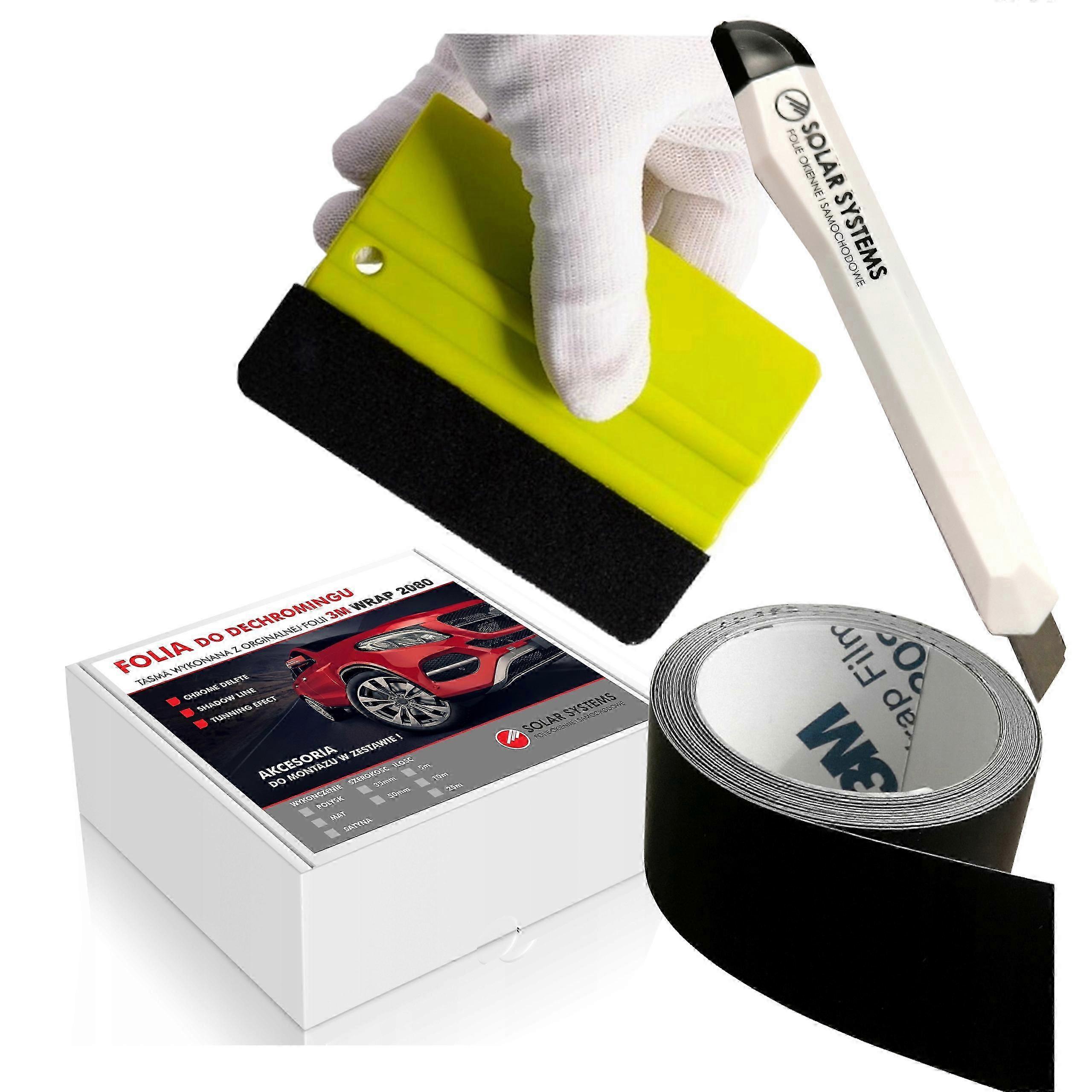 3m Foil Dechroming Tape Black Mat 5cmx10m