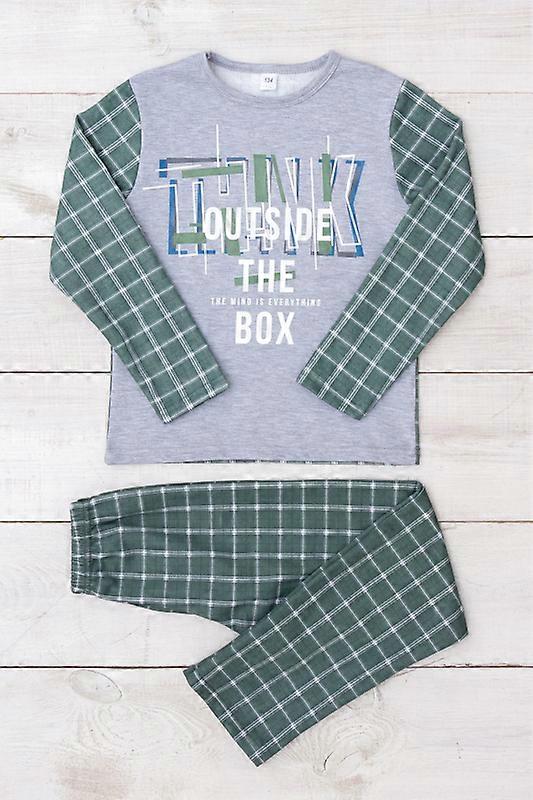 Boys’ Cotton Pajama Set – Warm, Breathable & Soft Fabric, Demi-season,  HC 6076-024-33-4