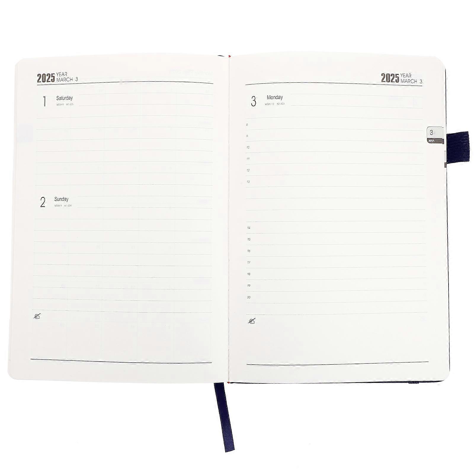 Blue WearResistant Notebook with PU and Paper Material for Writing Use 6.5 x 8.3 inches